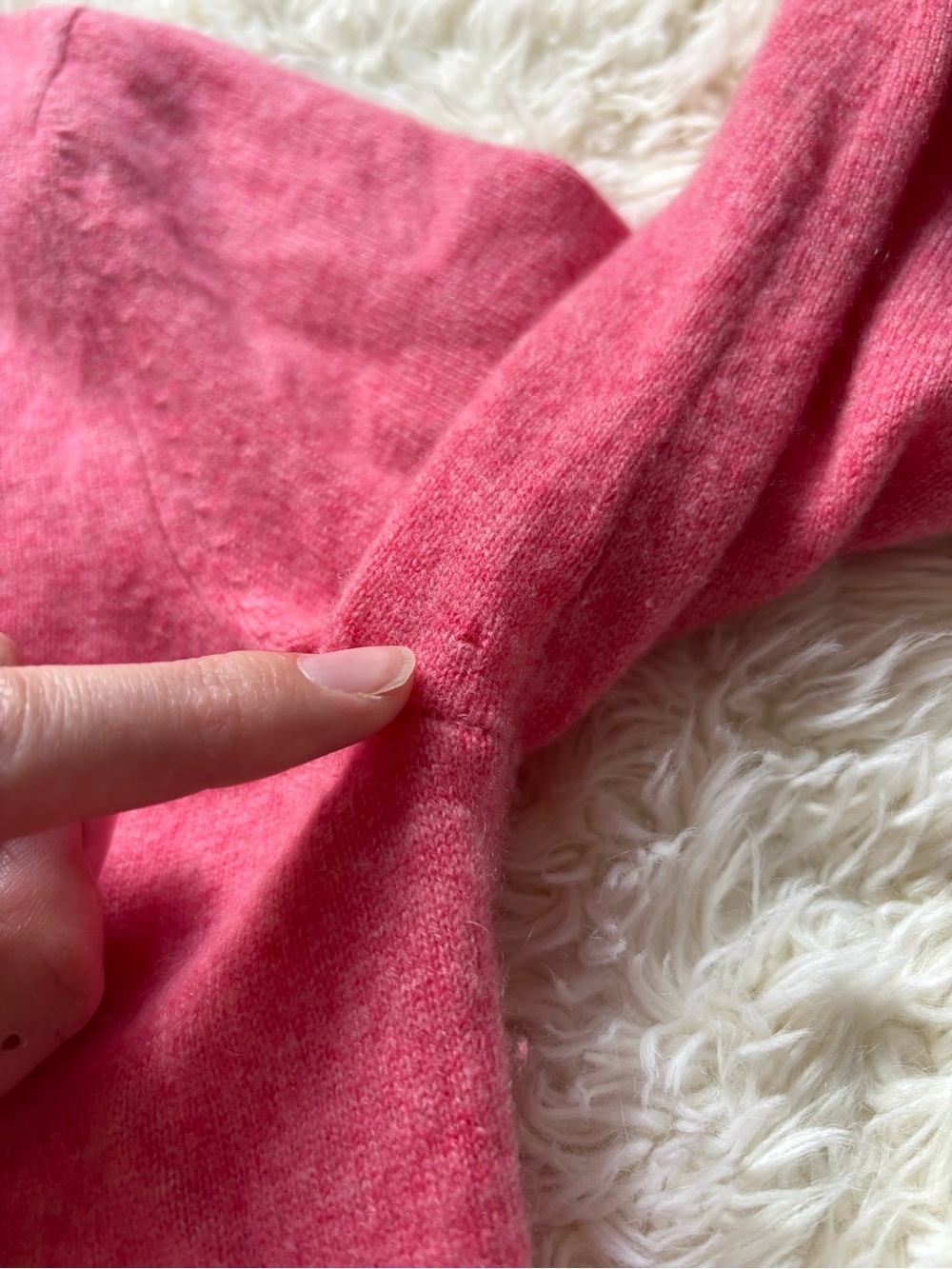 Pure Collection Pink Ruffle-Trim Cashmere Cardigan - Picture 6 of 13